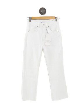 Zara mid-cropped flare denim jeans #219-7